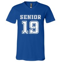 Senior 19 Class Of 2019 High School Graduation Gift V-Neck T-Shirt