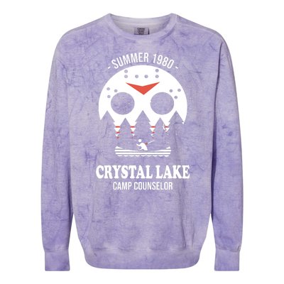 Summer 1980 Crystal Lake Camp Counselor Colorblast Crewneck Sweatshirt