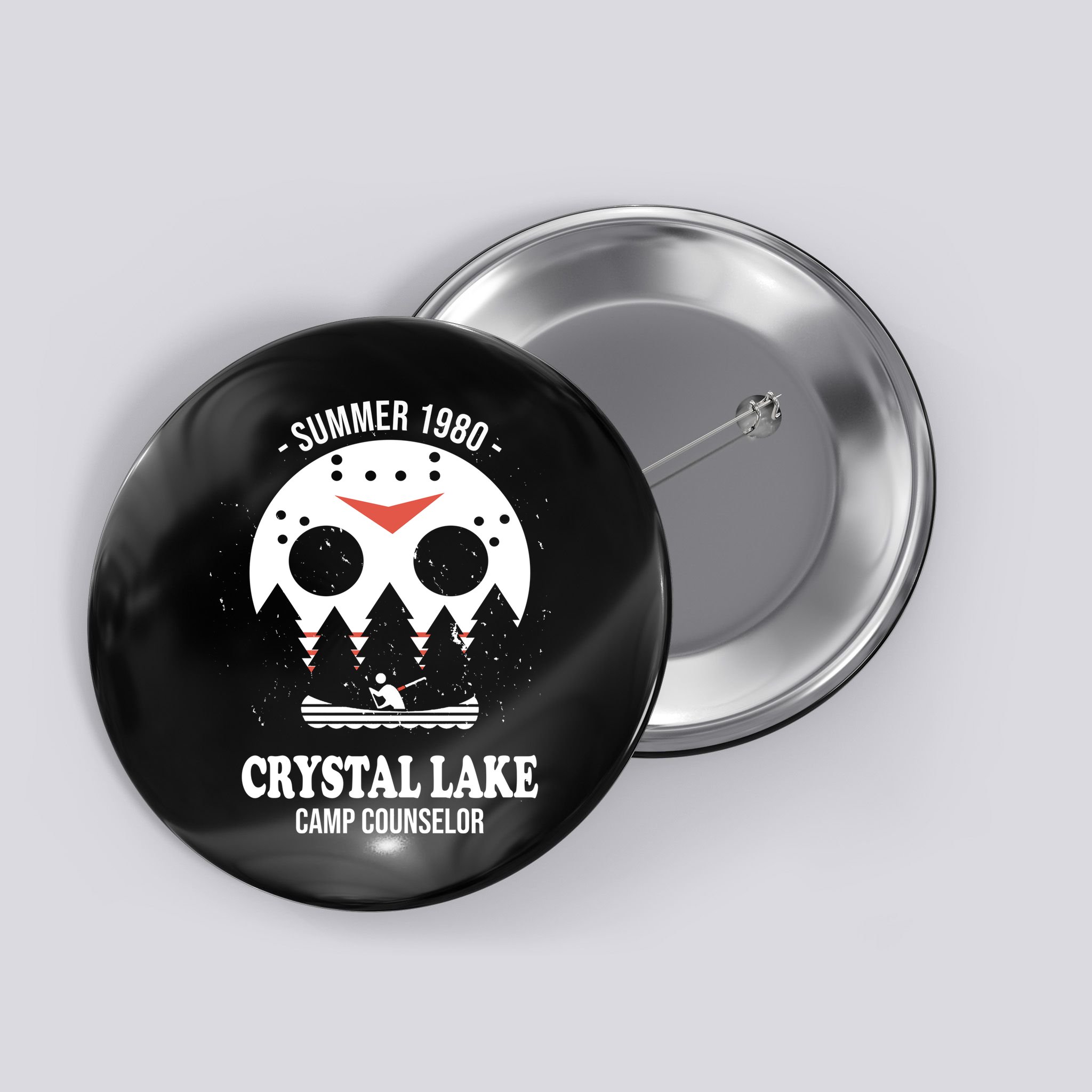 Summer 1980 Crystal Lake Camp Counselor Button