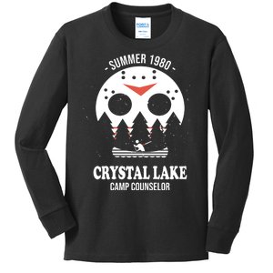 Summer 1980 Crystal Lake Camp Counselor Kids Long Sleeve Shirt