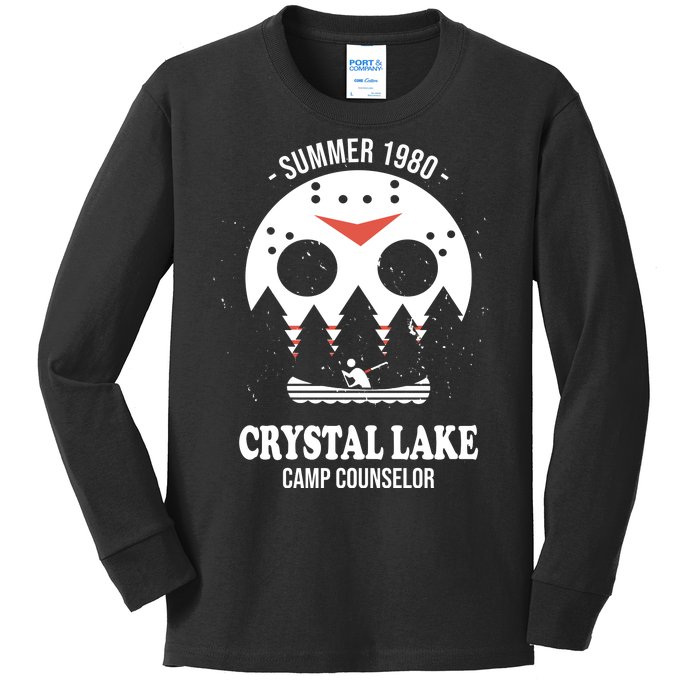 Summer 1980 Crystal Lake Camp Counselor Kids Long Sleeve Shirt