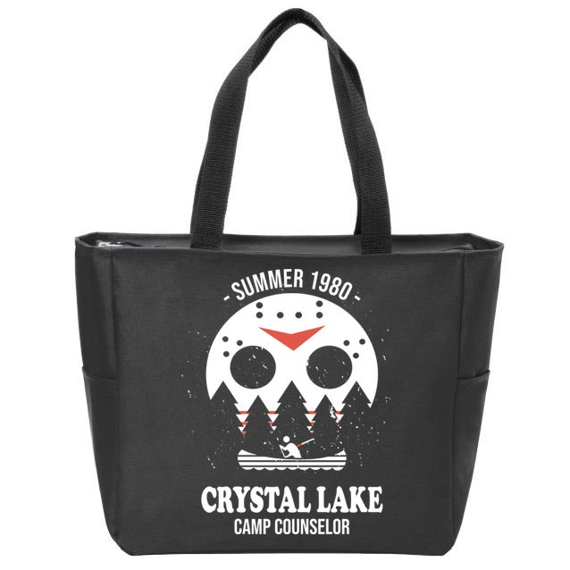 Summer 1980 Crystal Lake Camp Counselor Zip Tote Bag