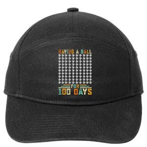 Soccer 100th Day Of School For 100 Days 7-Panel Snapback Hat