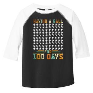 Soccer 100th Day Of School For 100 Days Toddler Fine Jersey T-Shirt