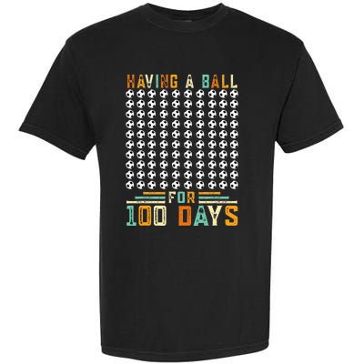 Soccer 100th Day Of School  Garment-Dyed Heavyweight T-Shirt