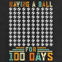 Soccer 100th Day Of School  7 Panel Mesh Trucker Snapback Hat