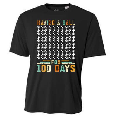 Soccer 100th Day Of School  Cooling Performance Crew T-Shirt