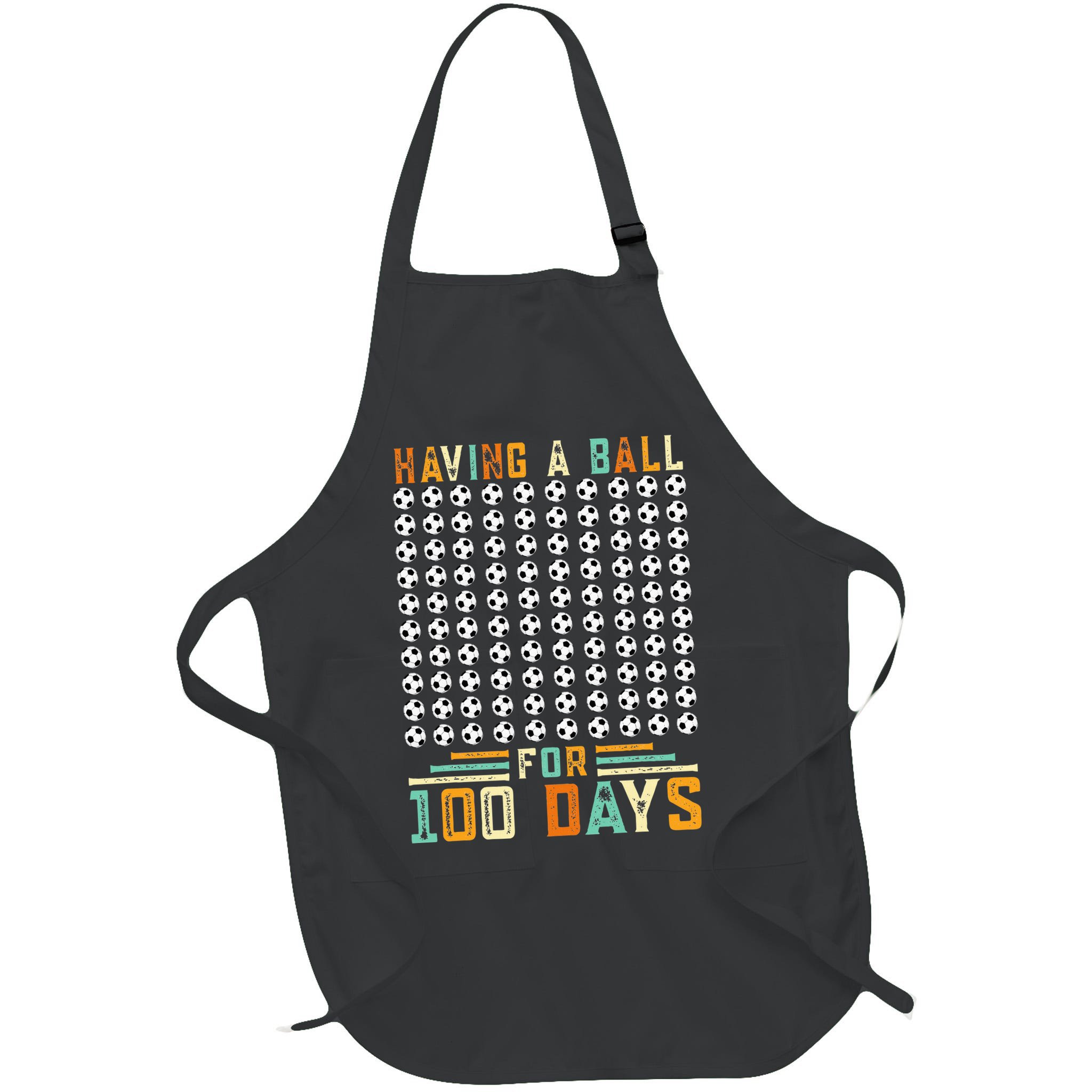 Soccer 100th Day Of School  Apron