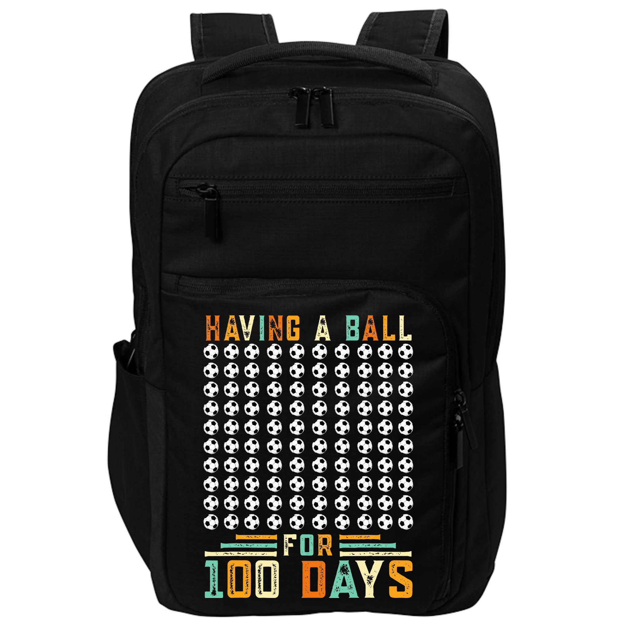 Soccer 100th Day Of School  Impact Tech Backpack