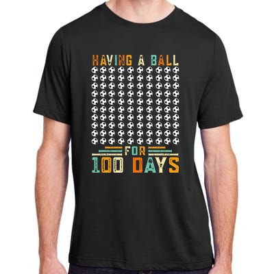 Soccer 100th Day Of School  Adult ChromaSoft Performance T-Shirt