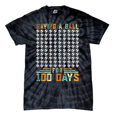 Soccer 100th Day Of School  Tie-Dye T-Shirt