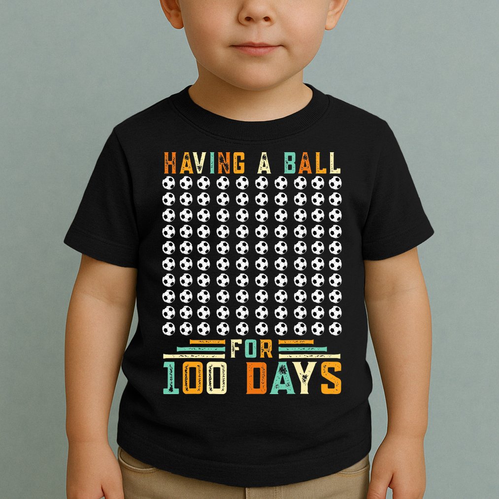 Soccer 100th Day Of School  Toddler T-Shirt