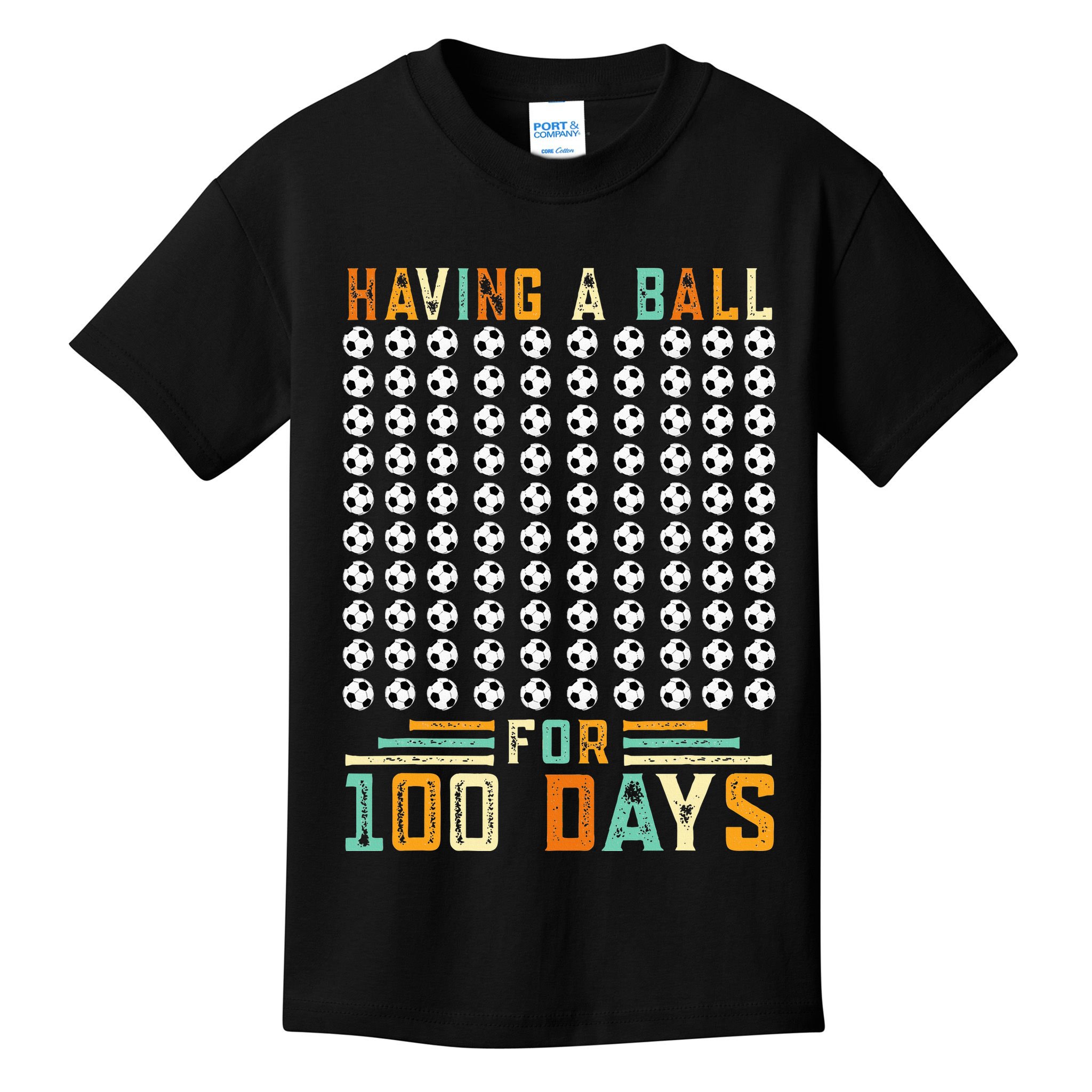 Soccer 100th Day Of School  Kids T-Shirt