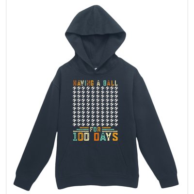 Soccer 100th Day Of School  Urban Pullover Hoodie