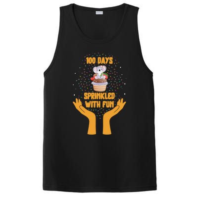 School 100 Days Of Sprinkled With Fun Koala Cupcake Educatio Great Gift PosiCharge Competitor Tank