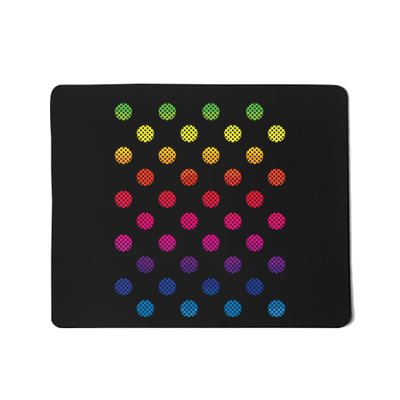 September 15th Dot Day Multicolor Rainbow Polka Dot Mousepad
