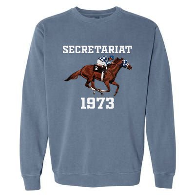 Secretariat 1973 Derby Horse Racing Garment-Dyed Sweatshirt