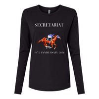 Secretariat 1973 Horse Racing Womens Cotton Relaxed Long Sleeve T-Shirt