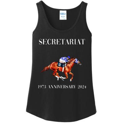 Secretariat 1973 Horse Racing Ladies Essential Tank