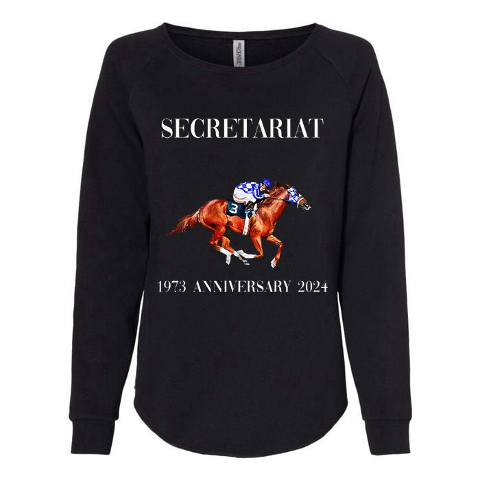 Secretariat 1973 Horse Racing Womens California Wash Sweatshirt