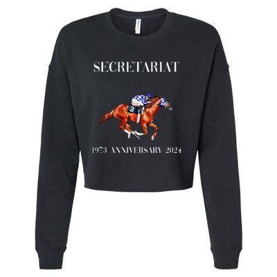 Secretariat 1973 Horse Racing Cropped Pullover Crew