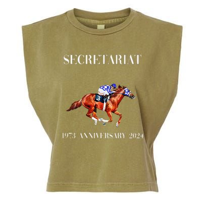 Secretariat 1973 Horse Racing Garment-Dyed Women's Muscle Tee