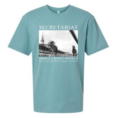 Secretariat 1973 Horse Racing Sueded Cloud Jersey T-Shirt