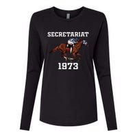 Secretariat 1973 Horse Racing Womens Cotton Relaxed Long Sleeve T-Shirt