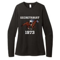 Secretariat 1973 Horse Racing Womens CVC Long Sleeve Shirt