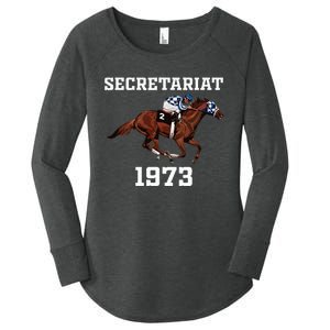 Secretariat 1973 Horse Racing Women's Perfect Tri Tunic Long Sleeve Shirt