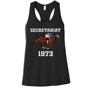 Secretariat 1973 Horse Racing Women's Racerback Tank