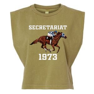 Secretariat 1973 Horse Racing Garment-Dyed Women's Muscle Tee