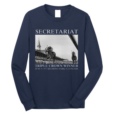 Secretariat 1973 Horse Racing Long Sleeve Shirt