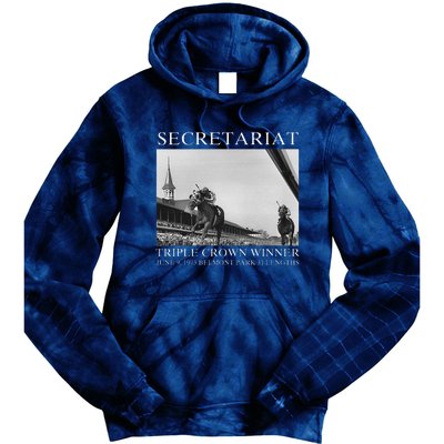 Secretariat 1973 Horse Racing Tie Dye Hoodie