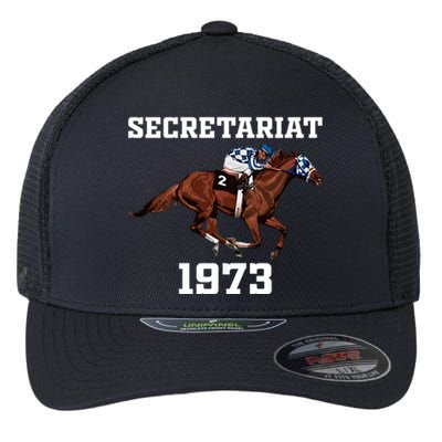 Secretariat 1973 Horse Racing Flexfit Unipanel Trucker Cap