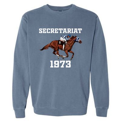 Secretariat 1973 Horse Racing Garment-Dyed Sweatshirt