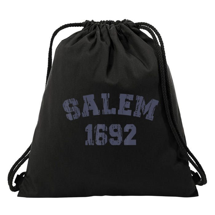 Salem 1692 Halloween Witch Retro Drawstring Bag