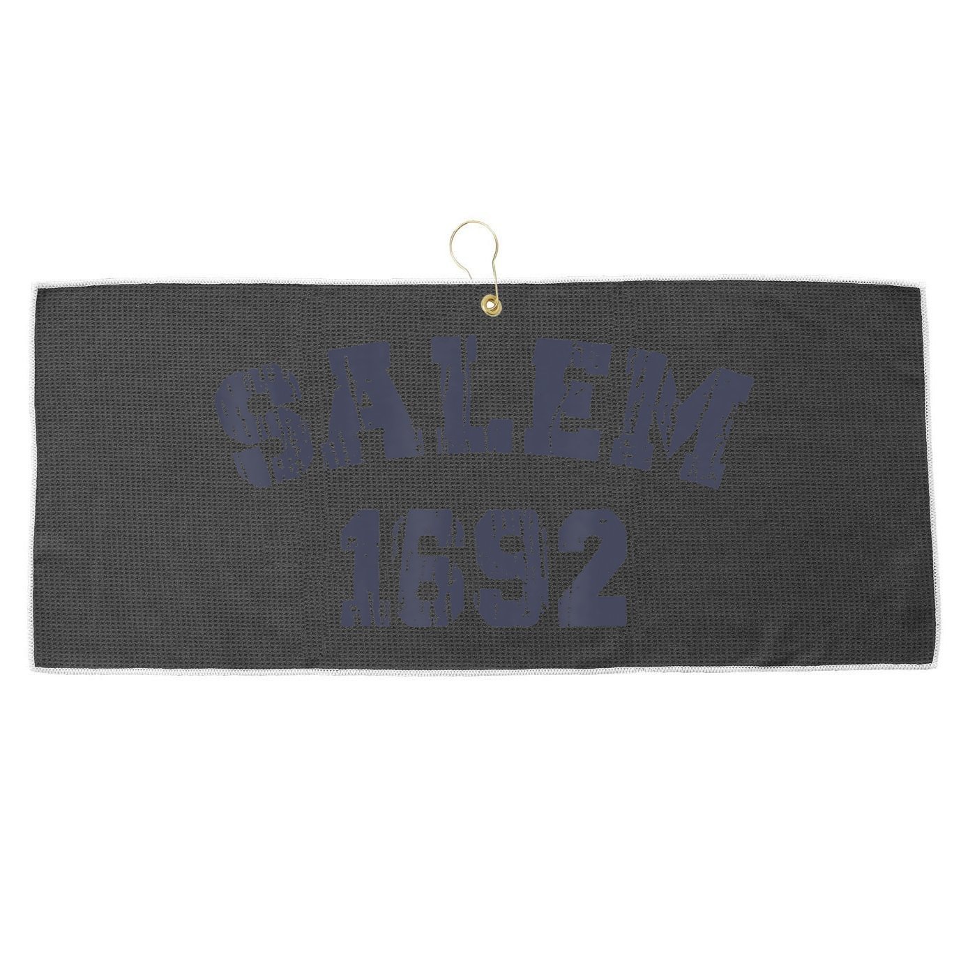 Salem 1692 Halloween Witch Retro Large Microfiber Waffle Golf Towel