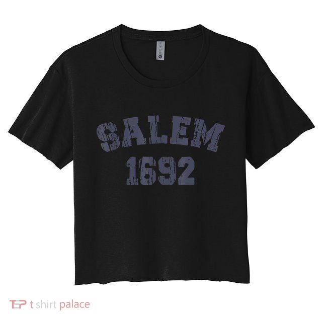 Salem 1692 Halloween Witch Retro Crop Top