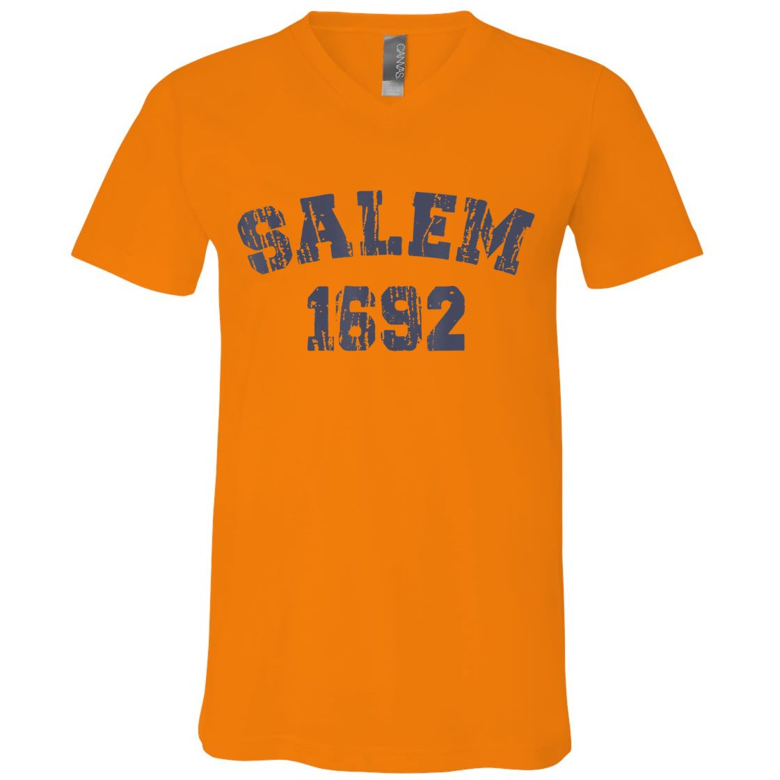 Salem 1692 Halloween Witch Retro V-Neck T-Shirt