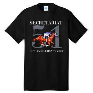 Secretariat 1973 Horse Racing Tall T-Shirt