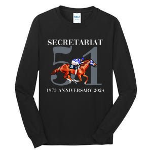 Secretariat 1973 Horse Racing Tall Long Sleeve T-Shirt