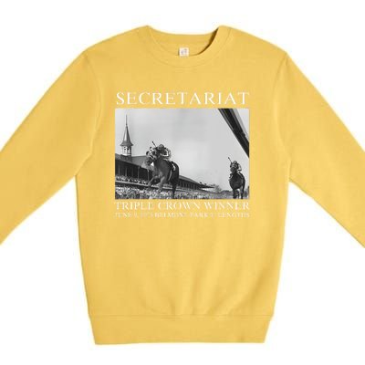 Secretariat 1973 Horse Racing Premium Crewneck Sweatshirt