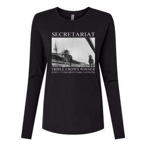 Secretariat 1973 Horse Racing Womens Cotton Relaxed Long Sleeve T-Shirt