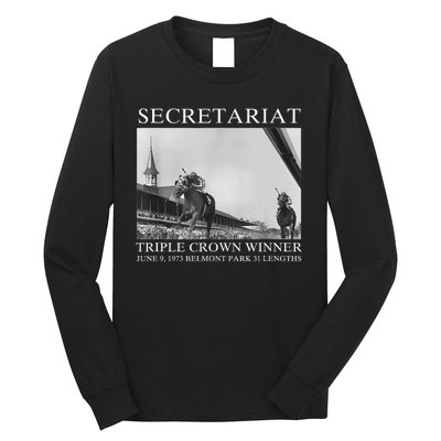 Secretariat 1973 Horse Racing Long Sleeve Shirt