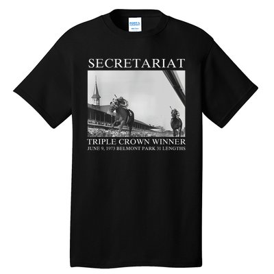 Secretariat 1973 Horse Racing Tall T-Shirt