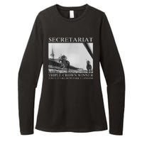 Secretariat 1973 Horse Racing Womens CVC Long Sleeve Shirt