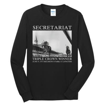 Secretariat 1973 Horse Racing Tall Long Sleeve T-Shirt