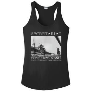 Secretariat 1973 Horse Racing Ladies PosiCharge Competitor Racerback Tank