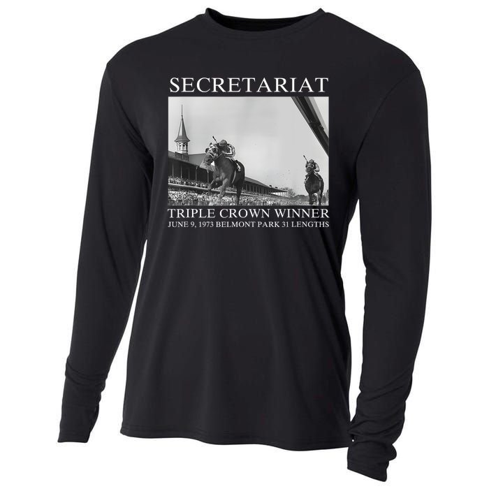 Secretariat 1973 Horse Racing Cooling Performance Long Sleeve Crew